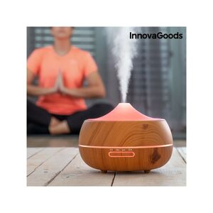 InnovaGoods Humidificateur Diffuseur d'Arômes LED Wooden-Effect InnovaGoods - Publicité