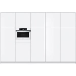 Siemens iQ700 CM633GBW1 - Four combiné - intégrable - niche - largeur : 56 cm - profondeur : 55 cm - hauteur : 45 cm - blanc - Publicité