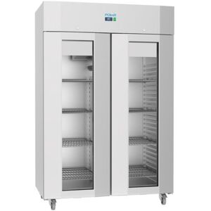 Polar Armoire vitrée réfrigérée positive 1400 L, double porte, inox, classe B - Publicité Polar Armoire vitrée réfrigérée positive 1400 L, double porte, inox, classe B - Publicité