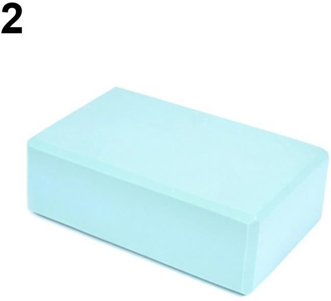 Pilates Yoga Block Eva Mousse Mousse Brique Exercice Fitness Étirement Aide Gym Bleu 2