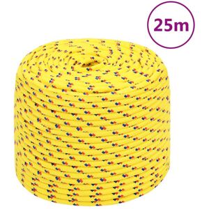 vidaXL Corde de bateau Jaune 6 mm 25 m Polypropylène - Publicité vidaXL Corde de bateau Jaune 6 mm 25 m Polypropylène - Publicité