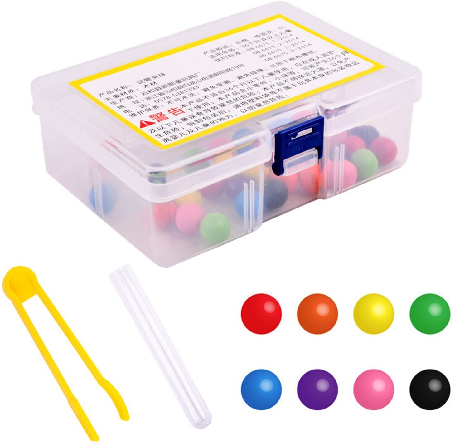 Description: Grâce au clip, au tube et aux cartes, finissez rapidement la correspondance des couleurs, pour améliorer la capacité de coordination ¿il-main de l'enfant.Le challenger construit selon le motif sur la carte retiré au hasard par l'arbitre.Spécification:Matériau: bois + PPCouleur: comme sur la photoListe de colisage:40 * perles1 * Tube à essai1 * Clip24 * carte Double face image