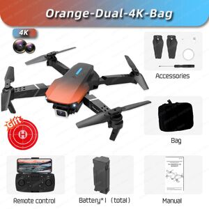 Drone E88 Pro Wifi Fpv Rc 4k Hd,Avec Caméra Grand Angle 1080p,Hélicoptère Rc Pliable,Recommandé Pour Tenir Un Tablier - Type Orange-Dual4k-R-Generique - Publicité Drone E88 Pro Wifi Fpv Rc 4k Hd,Avec Caméra Grand Angle 1080p,Hélicoptère Rc Pliable,Recommandé Pour Tenir Un Tablier - Type Orange-Dual4k-R-Generique - Publicité