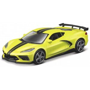 Chevrolet Corvette Stingray Coupe Jaune 2020 1/43 Burago - Publicité Chevrolet Corvette Stingray Coupe Jaune 2020 1/43 Burago - Publicité