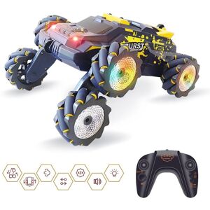 Voiture Télécommandée 6 Roues Avec Lumières Musique Et Télécommande Montre Jaune YONIS - Publicité Voiture Télécommandée 6 Roues Avec Lumières Musique Et Télécommande Montre Jaune YONIS - Publicité