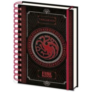 Game Of Thrones - Cahier À Spirale A5 Wiro Targaryen