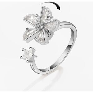 Smjel-Bague Fidget Spinner Pour Femme,Bijoux De Mariage,Anti-Souligné,Anlande,Plusieurs Clip,Fleur,?il,Papillon,Animal,Rotation
