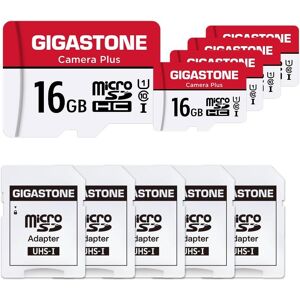 16gb Memory Card Pack Of 5 Cards, Camera Plus Series,