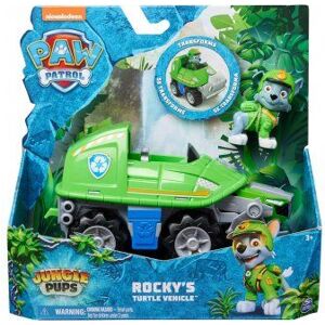 Spin Master Coffret Pour Jungle Pups Rocky + Véhicule Tout