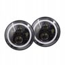 2x Spots Led Ronds 7'' 75w Hi/Lo