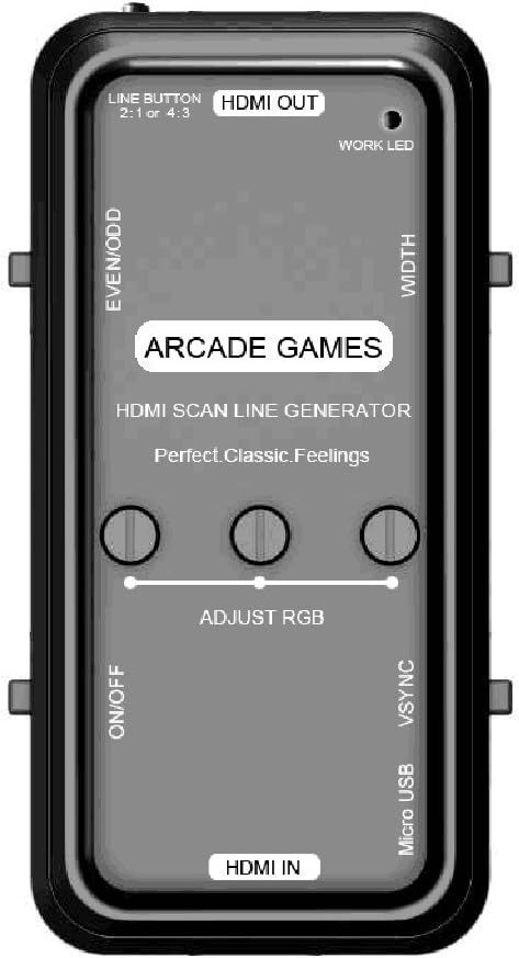 Hdmi Scanline Generator Portable Audio Video Output Scan Line Generator Board For All Retro Games/Gamers/Mame/Arcade/Emulator