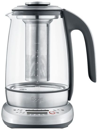 Sage by Heston Blumenthal Sage STM600CLR4EEU1 The Smart Tea Infuser - Infuseur à thé/bouilloire - 1.7 litres - 1.5 kWatt - inox brossé/verre