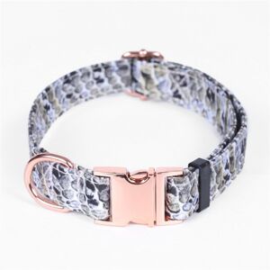 Style3rosegold-S -Collier De Chien Fantaisie Collier Pour Animaux De Compagnie Personnalisé Collier Imprimé Léopard Collier Accessoi - Publicité