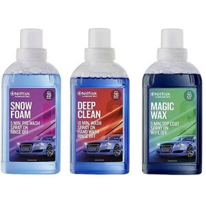 Kit de détergents Nilfisk pour voiture - Publicité Kit de détergents Nilfisk pour voiture - Publicité