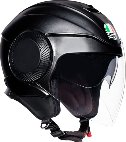 AGV Orbyt Mono Mat, Casque moto jet, Noir