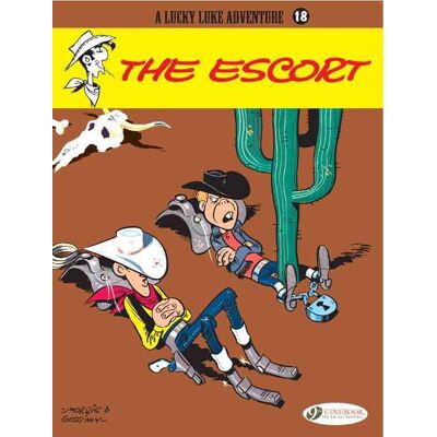 Cinebook Lucky luke tome 18 - the escort (en anglais) - Publicité Cinebook Lucky luke tome 18 - the escort (en anglais) - Publicité