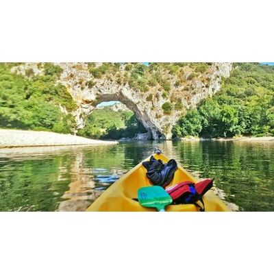 Cap Adrénaline Descente en canoë kayak dans les Gorges de l'Ardèche - Publicité Cap Adrénaline Descente en canoë kayak dans les Gorges de l'Ardèche - Publicité