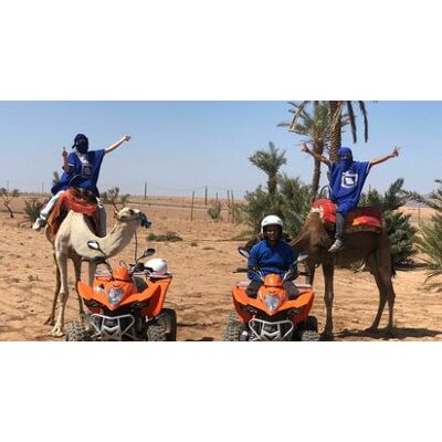 Cap Adrénaline Demi-journée Quad et Dromadaire à la Palmeraie - Marrakech - Publicité Cap Adrénaline Demi-journée Quad et Dromadaire à la Palmeraie - Marrakech - Publicité