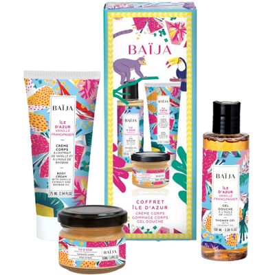 Baïja Île d'Azur Coffret soin du corps - Vanille & Baobab - Publicité Baïja Île d'Azur Coffret soin du corps - Vanille & Baobab - Publicité