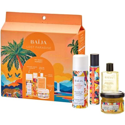 Baïja - Coffret Lost Paradise Eau De Parfum & Gommage, Mousse Lavante Et Huile Corps - Publicité Baïja - Coffret Lost Paradise Eau De Parfum & Gommage, Mousse Lavante Et Huile Corps - Publicité