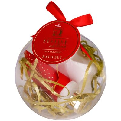 Tentation - Boule De Noël Festive Edition Crème Mains & Galet Effervescent Bain - Publicité Tentation - Boule De Noël Festive Edition Crème Mains & Galet Effervescent Bain - Publicité