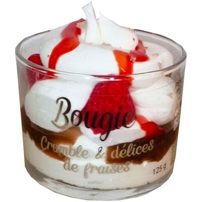 Peau D'ane - Crumble & Déclice De Fraises Bougie Parfumée - Publicité Peau D'ane - Crumble & Déclice De Fraises Bougie Parfumée - Publicité