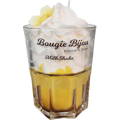 Peau D'ane - Milkshake Monoï De Tahiti Bougie Bijou Strass - Publicité Peau D'ane - Milkshake Monoï De Tahiti Bougie Bijou Strass - Publicité