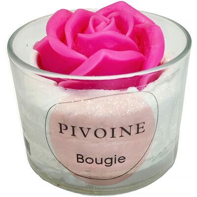 Peau D'ane - Bougie Verrine Pivoine Bougie Parfumée - Publicité Peau D'ane - Bougie Verrine Pivoine Bougie Parfumée - Publicité