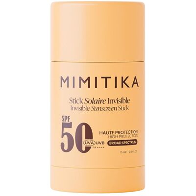 Mimitika - Stick Solaire Invisible Spf50 15g - Publicité Mimitika - Stick Solaire Invisible Spf50 15g - Publicité