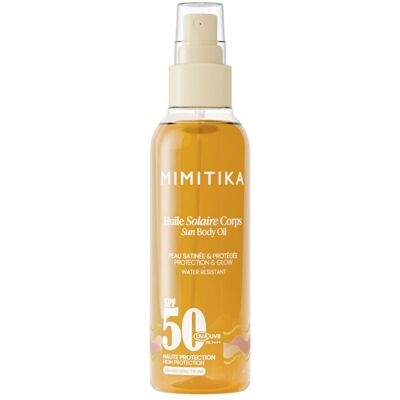 Mimitika - Huile Solaire Corps Spf50 150ml - Publicité Mimitika - Huile Solaire Corps Spf50 150ml - Publicité