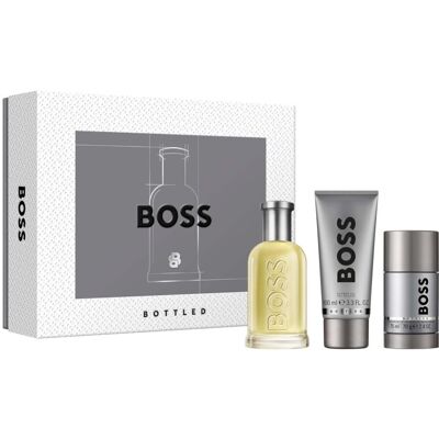 - Coffret Boss Bottled Eau De Toilette 100ml, Gel Douche & Déodorant Stick - Publicité - Coffret Boss Bottled Eau De Toilette 100ml, Gel Douche & Déodorant Stick - Publicité