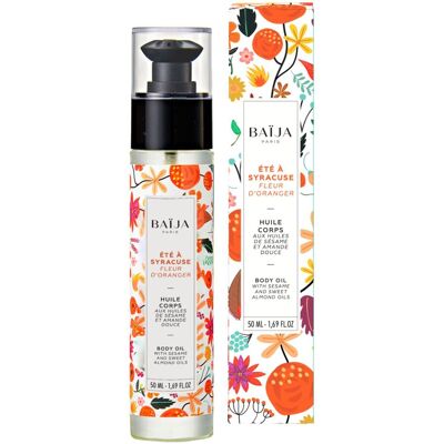 Baïja - Eté À Syracuse - Fleur D'oranger Huile Corps Et Bain Flacon 50ml - Publicité Baïja - Eté À Syracuse - Fleur D'oranger Huile Corps Et Bain Flacon 50ml - Publicité