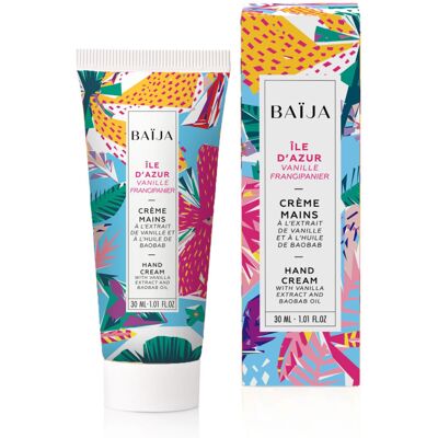 Baïja Île d'Azur Crème mains - Vanille & Baobab - Publicité Baïja Île d'Azur Crème mains - Vanille & Baobab - Publicité