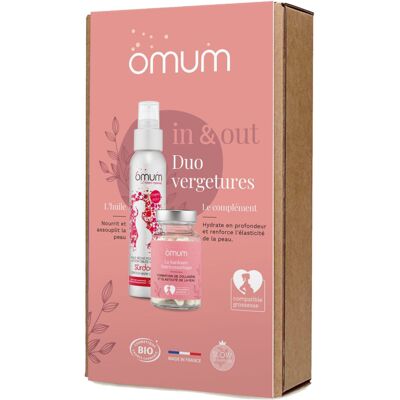 Omum - Duo In&out Vergetures Routine In&out Élascticité Et Hydratation Coffret 2 Soins - Publicité Omum - Duo In&out Vergetures Routine In&out Élascticité Et Hydratation Coffret 2 Soins - Publicité
