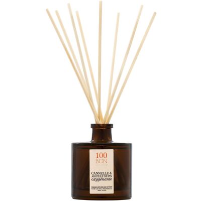 100bon - Diffuseur Cannelle & Aiguille De Pin Oxygénante Ambiance Maison 100 Ml - Publicité 100bon - Diffuseur Cannelle & Aiguille De Pin Oxygénante Ambiance Maison 100 Ml - Publicité