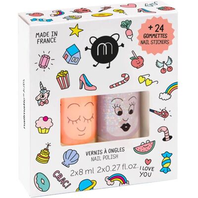 Nailmatic - Coffret Crac Vernis Enfant & Gommettes - Publicité Nailmatic - Coffret Crac Vernis Enfant & Gommettes - Publicité