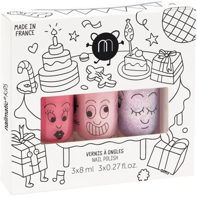 Nailmatic - Coffret Party 3 Vernis Enfant - Publicité Nailmatic - Coffret Party 3 Vernis Enfant - Publicité