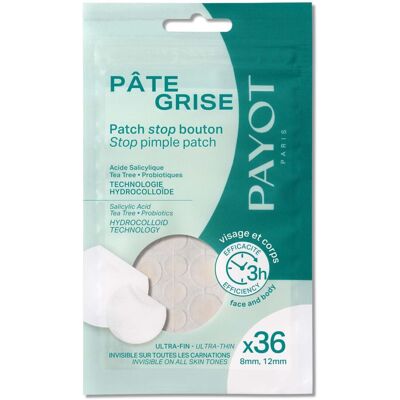 Payot - Pâte Grise Patchs Stop Bouton 36 Patchs - Publicité Payot - Pâte Grise Patchs Stop Bouton 36 Patchs - Publicité