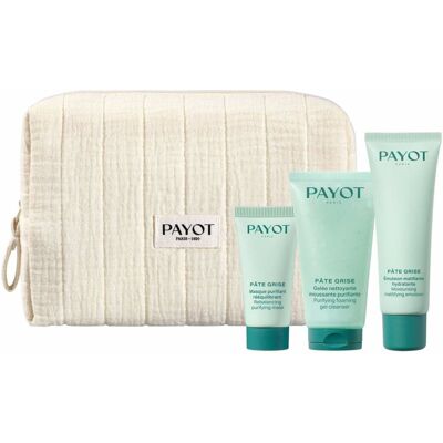 Payot - Trousse Pâte Grise Masque, Gelée Nettoyante & Émulsion Hydratante Visage - Publicité Payot - Trousse Pâte Grise Masque, Gelée Nettoyante & Émulsion Hydratante Visage - Publicité
