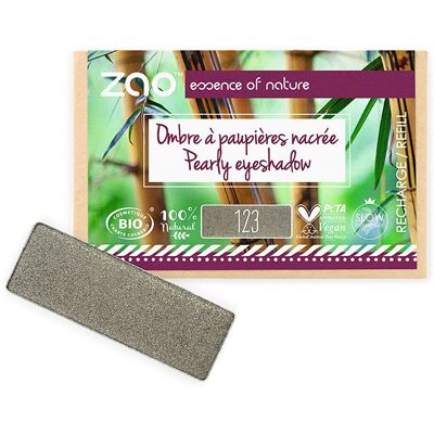 Recharge Ombre à paupières ZAO - Gris kaki perlée - Refill - Publicité Recharge Ombre à paupières ZAO - Gris kaki perlée - Refill - Publicité