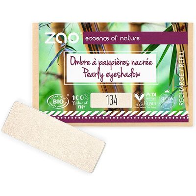 Recharge ombrage mat biologique Zao - Perle Dorée - Fard à paupières - Publicité Recharge ombrage mat biologique Zao - Perle Dorée - Fard à paupières - Publicité