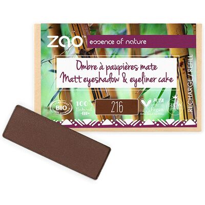 Zao Ombre à paupières marron et Primer Recharge - Ombre & Primer - Publicité Zao Ombre à paupières marron et Primer Recharge - Ombre & Primer - Publicité