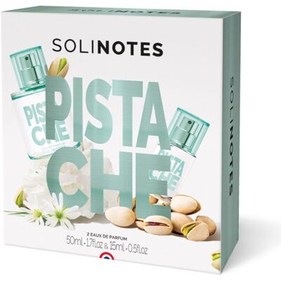 Solinotes - Coffret Duo Pistache Eau De Parfum 50ml & Format Voyage - Publicité Solinotes - Coffret Duo Pistache Eau De Parfum 50ml & Format Voyage - Publicité