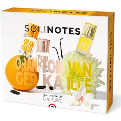 Solinotes - Coffret Trio Fleur D'oranger, Tonka, Vanille Eaux De Parfum 15ml - Publicité Solinotes - Coffret Trio Fleur D'oranger, Tonka, Vanille Eaux De Parfum 15ml - Publicité