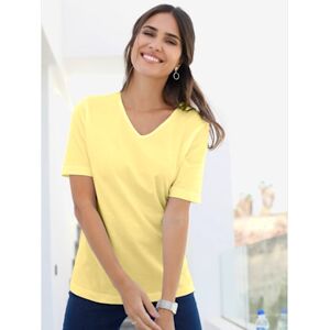 Helline T-shirt femme simple confortable col v - - jaune vanille JAUNE VANILLE 50 - Publicité Helline T-shirt femme simple confortable col v - - jaune vanille JAUNE VANILLE 50 - Publicité