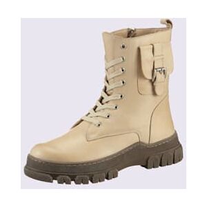 Helline Bottines à lacets cuir nappa de vache - - crème CRÈME 36 - Publicité Helline Bottines à lacets cuir nappa de vache - - crème CRÈME 36 - Publicité