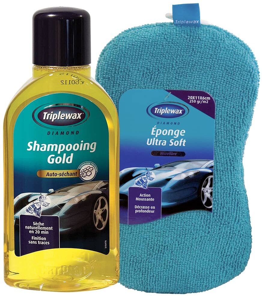 Triplewax Lot Shampoing Gold + éponge Triplewax Lot Shampoing Gold + éponge