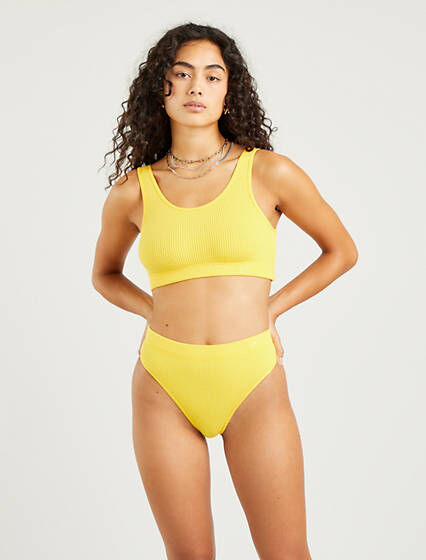 Levi's High Waisted Brief - Femme - Orange / Solar Power