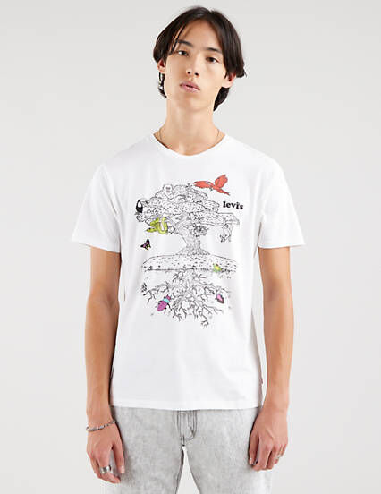 Levi's Graphic Tee - Homme - Neutral / Jungle White