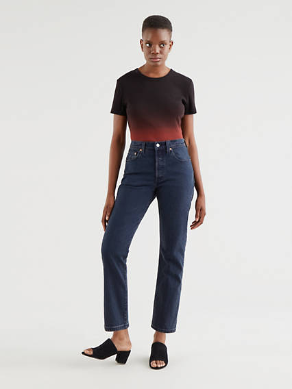 Levi's 501 Levi's Crop Jeans - Femme - Indigo fonc / Deep Dark